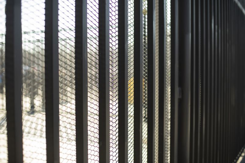 Metal Mesh Fence Installation